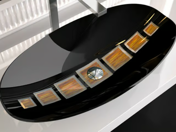 GONDOLA - Countertop Murano glass washbasin by Glass Design - view 2